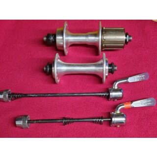 Shimano Nabensatz HB-RM50 Vorderradnabe / FH-HG20 Hinterradnabe, 7-fach, 130mm Einbaubreite, inkl. Schnellspanner, 36 Loch, NEU