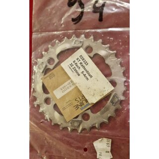 Shimano Deore XT FC-M737 Kettenblatt, 8-fach, 94mm Compact Lochkreis, 32 Zähne, silber, NEU