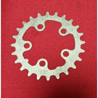 Stahl Kettenblatt, 58mm Compact Lochkreis, 22 Zähne, silber, NEU