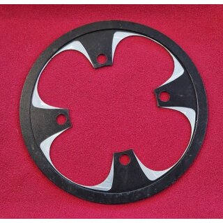 Alu Kettenblattschutzring, 104mm Lochkreis, für 42/44 Zähne, schwarz, NEU