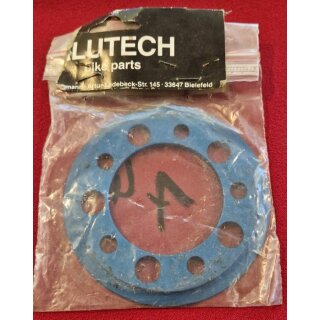 Alutech Anti Chainsuck Ring / Kettenfangring, Alu, cnc-gefräßt, 74mm Lochkreis, für 24 Zähne, blau, NEU