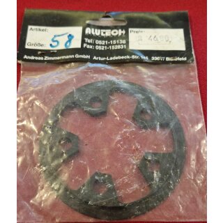 Alutech Anti Chainsuck Ring / Kettenfangring, Alu, cnc-gefräßt, 58mm Lochkreis, für 22 Zähne, schwarz, NEU