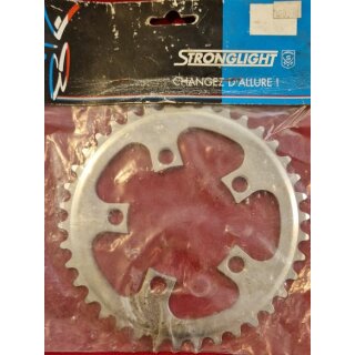 Stronglight Rennrad Kettenblatt, 38 Zähne, 86mm Lochkreis (Stronglight 99), Alu, silber, NEU