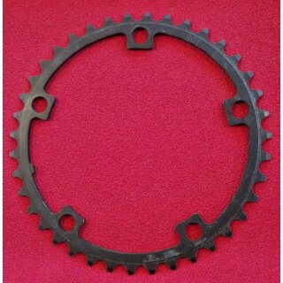 Alu Kettenblatt, 39 Zähne, 130mm Lochkreis, Rennrad, schwarz, cnc-gefräßt, NEU
