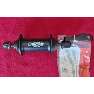 Shimano Deore HB-M510 Vorderradnabe, 36 Loch, inkl. Schnellspanner, schwarz, aus Neurad