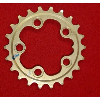 Alu Kettenblatt, 58mm Compact Lochkreis, 22 Zähne, silber, NEU