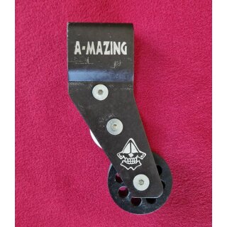 A-Mazing Toys Drill Instructor Kettenführung für Vierkant-Kettenstreben, Alu, schwarz, gebraucht