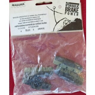 Magura Greenfrog Bremsbeläge, 4 Stück, für hard anodized und ceramic Felgen, NEU