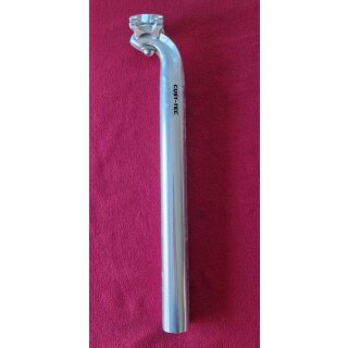 Cust-Tec Sattelstütze, 31,4mm, 350mm, silber, NEU