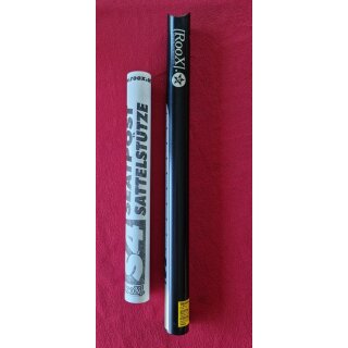Roox S4 Sattelstütze, 31,6mm, 400mm, schwarz, ohne Kopf, NEU