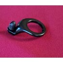 Alu Bremszuggegenhalter, schwarz, inkl. Führungshülse, schwarz, 28,6mm (1 1/8" Gewindegabeln), NEU