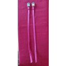 Nylon Riemen für Hakenpedale, pink, 43cm, Paar, NEU
