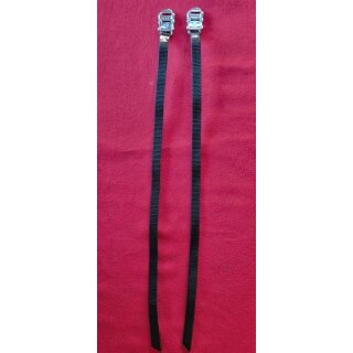 Nylon Riemen für Hakenpedale, schwarz, 45cm, Paar, NEU