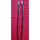 Nylon Riemen für Hakenpedale, schwarz, 45cm, Paar, NEU