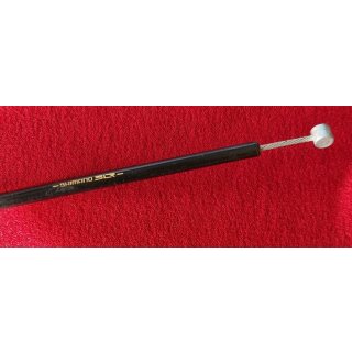 Shimano SLR 2,0mm Bremzug 90cm inkl. Außenhülle 80cm, schwarz, goldene Schrift, NEU