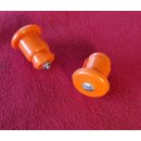 Lenkerstopfen, Kunststoff, verschraubbar, orange, NEU