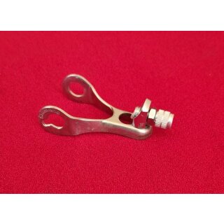 Shimano Bremszuggegenhalter, hinten, silber, mit Einstellschraube, NEU