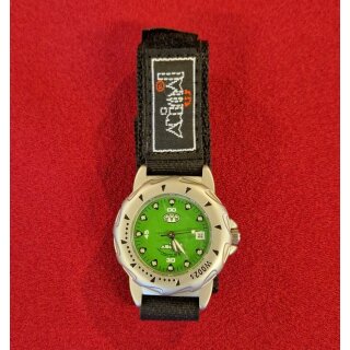 Animal W002S Damen Surferuhr / Extremsport-Uhr, drehbare Lünette, Wasserdicht, Klettband, Japan-Uhrwerk, grün, NEU