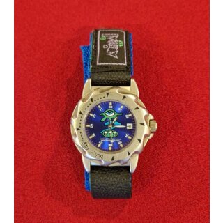 Animal W002S Damen Surferuhr / Extremsport-Uhr, drehbare Lünette, Wasserdicht, Klettband, Japan-Uhrwerk, blau, NEU