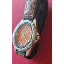 Animal W001 Series Surferuhr / Extremsport-Uhr, drehbare Lünette, Wasserdicht, Klettband, Japan-Uhrwerk, orange, NEU