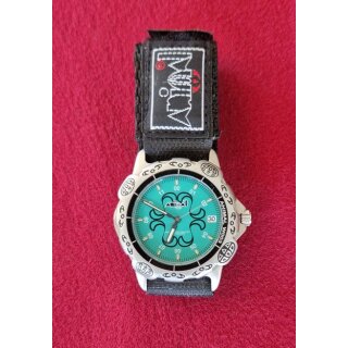 Animal W003 Series Surferuhr / Extremsport-Uhr, drehbare Lünette, Wasserdicht, Klettband, Japan-Uhrwerk, türkis, NEU