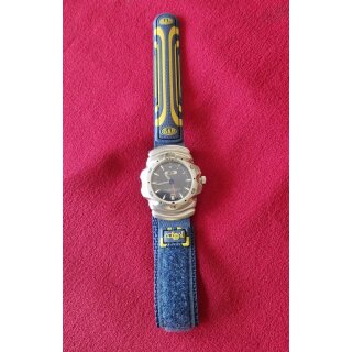 Animal Surferuhr / Extremsport-Uhr, drehbare Lünette, Wasserdicht, Klettband, Japan-Uhrwerk, blau, NEU