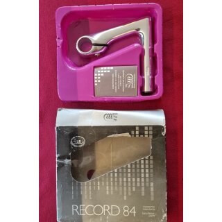 3ttt Record 84 Rennrad Vorbau, 1" Standard, 120mm, silber, made in Italy, ohne Abdeckkappe, NEU