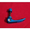 Alu Sattelstützenspanner, CrMo-Achse, blau, NEU