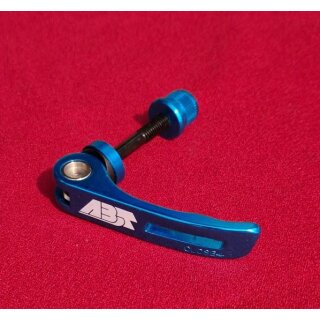 ABT Alu Sattelstützenspanner, CrMo-Achse, blau, NEU