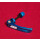 ABT Alu Sattelstützenspanner, CrMo-Achse, blau, NEU