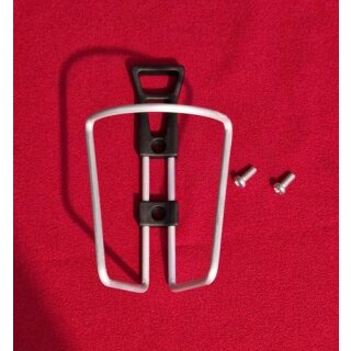 Alu Flaschenhalter, verstellbare Aufnahme, silber, inkl. Schrauben, NEU
