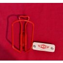 REG Alu Flaschenhalter, rot pulverbeschichtet, made in...