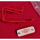 REG Alu Flaschenhalter, rot pulverbeschichtet, made in...