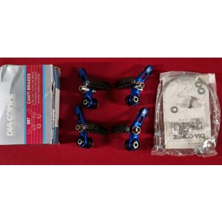 Dia Compe 987 Cantileverbremsen, VR+HR, inkl. Beläge usw, blau, made in Japan, NEU