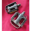 Wheeler Bärentatzen Pedale, schwarz, neon-grüner Schriftzug, gebraucht