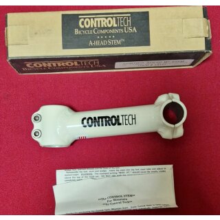 Control Tech MTB Vorbau, 1 1/8" Ahead, 135mm, weiß, made in USA, NEU, OVP - 1x Sticker schief
