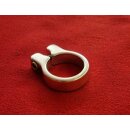 Alu Sattelklemme inkl. Schraube, silber, 34,9mm, NEU