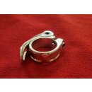 Promax Alu Sattelklemme inkl. Schnellspanner, silber, 31,8mm, NEU