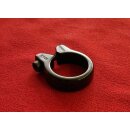 Alu Sattelklemme inkl. Schraube, schwarz, 34,9mm, NEU