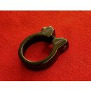 Alu Sattelklemme inkl. Schraube, schwarz, 34,9mm, NEU