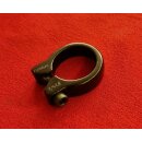 Alu Sattelklemme inkl. Schraube, schwarz, 34,9mm, NEU