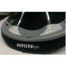 Selle Bassano Vuelta Sattel, schwarz, CrMo, NEU, Risse in Kunststoff-Unterteil + Leder seitlich lose