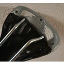 Selle Bassano Vuelta Sattel, schwarz, CrMo, NEU, Risse in Kunststoff-Unterteil + Leder seitlich lose