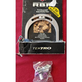 Tektro RBP T-3 Downhill Brakebooster, cnc-gefräßt, silber, inkl. Schrauben, NEU