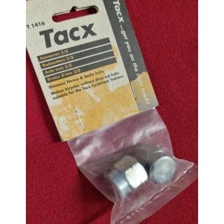 Tacx Achsmuttern, Radmuttern 3/8" für Shimano Nexus und Sachs Naben für Tacx Cycletrack Trainer, NEU