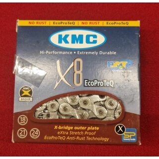 KMC X8 EcoProTeQ Kette, 6-8fach 116 Glieder, NEU