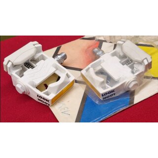 Look PS26 Rennradpedale (1.Generation), inkl. Reflektoren, weiß, NEU, OVP