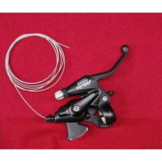 Shimano Alivio ST-MC20 STI-Einheit, 8-fach, rechts, für V-Brakes, schwarz, NEU