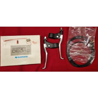 Shimano Deore BL-MT60, 4-Finger Bremshebel, Cantilever, inkl. Außenhüllen, NEU, OVP