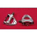 Rennrad Pedale, Alu, silber/schwarz, NEU